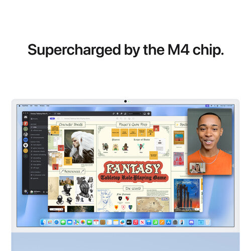 Apple 24" iMac Retina 4.5K display with M4 10-Core CPU-10-Core GPU - 16GB RAM - 512GB SSD (Arabic)