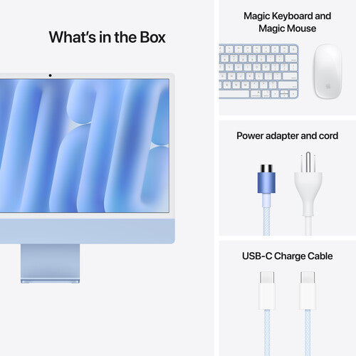 Apple 24" iMac Retina 4.5K display with M4 10-Core CPU-10-Core GPU - 16GB RAM - 512GB SSD (Arabic)