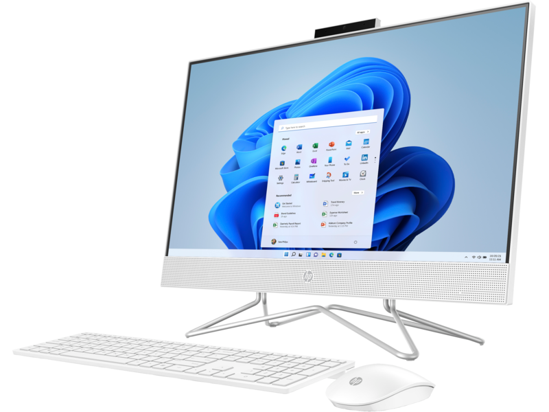 HP 24-cb1025nh 23.8" All-in-One - Core i5-1235U - 8GB RAM - 512GB SSD - Shared - WIN PRO K(Starry White)
