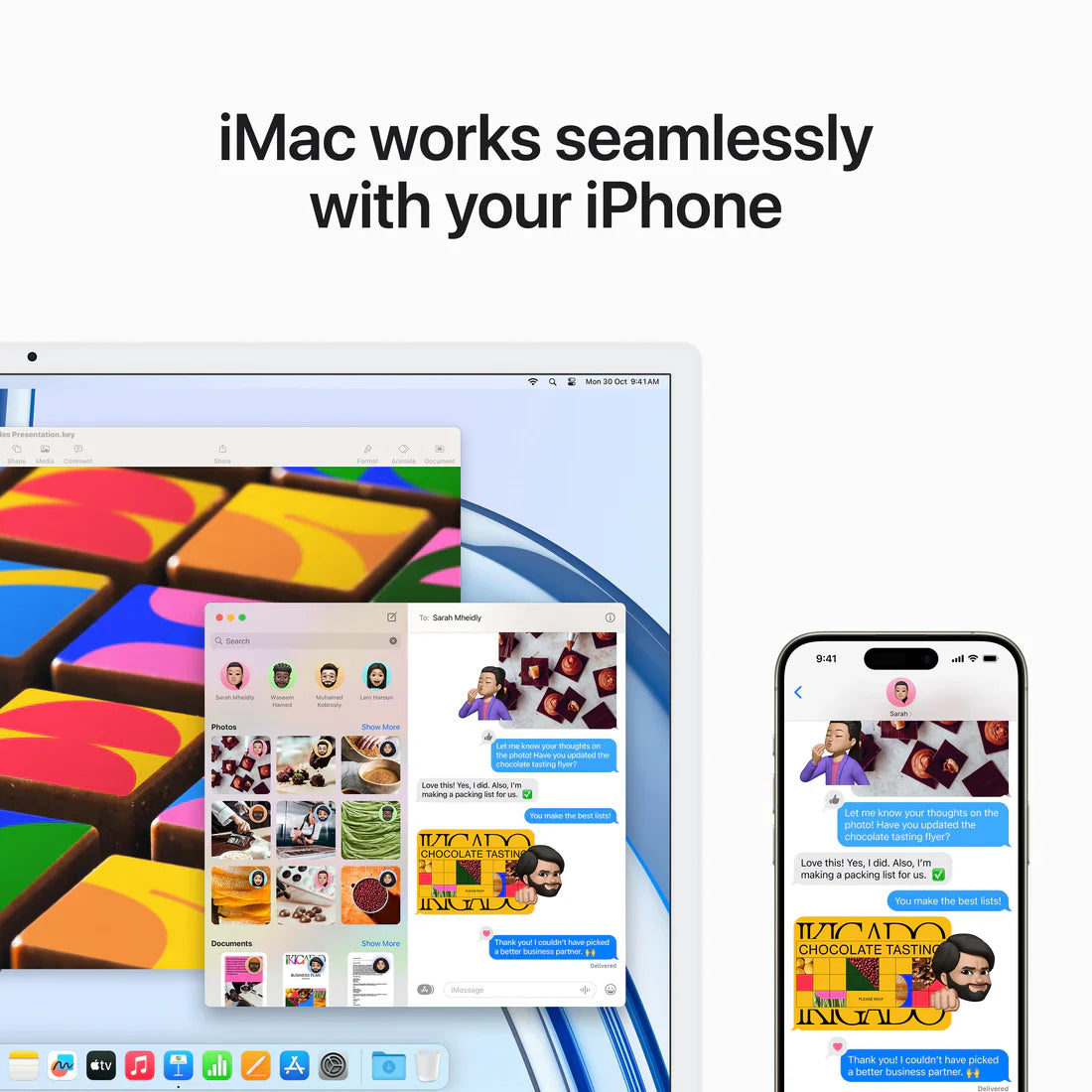 Apple iMac 24" Retina 4.5K display with M3 8-Core CPU 8-Core GPU - 8GB RAM - 256GB SSD (Arabic)
